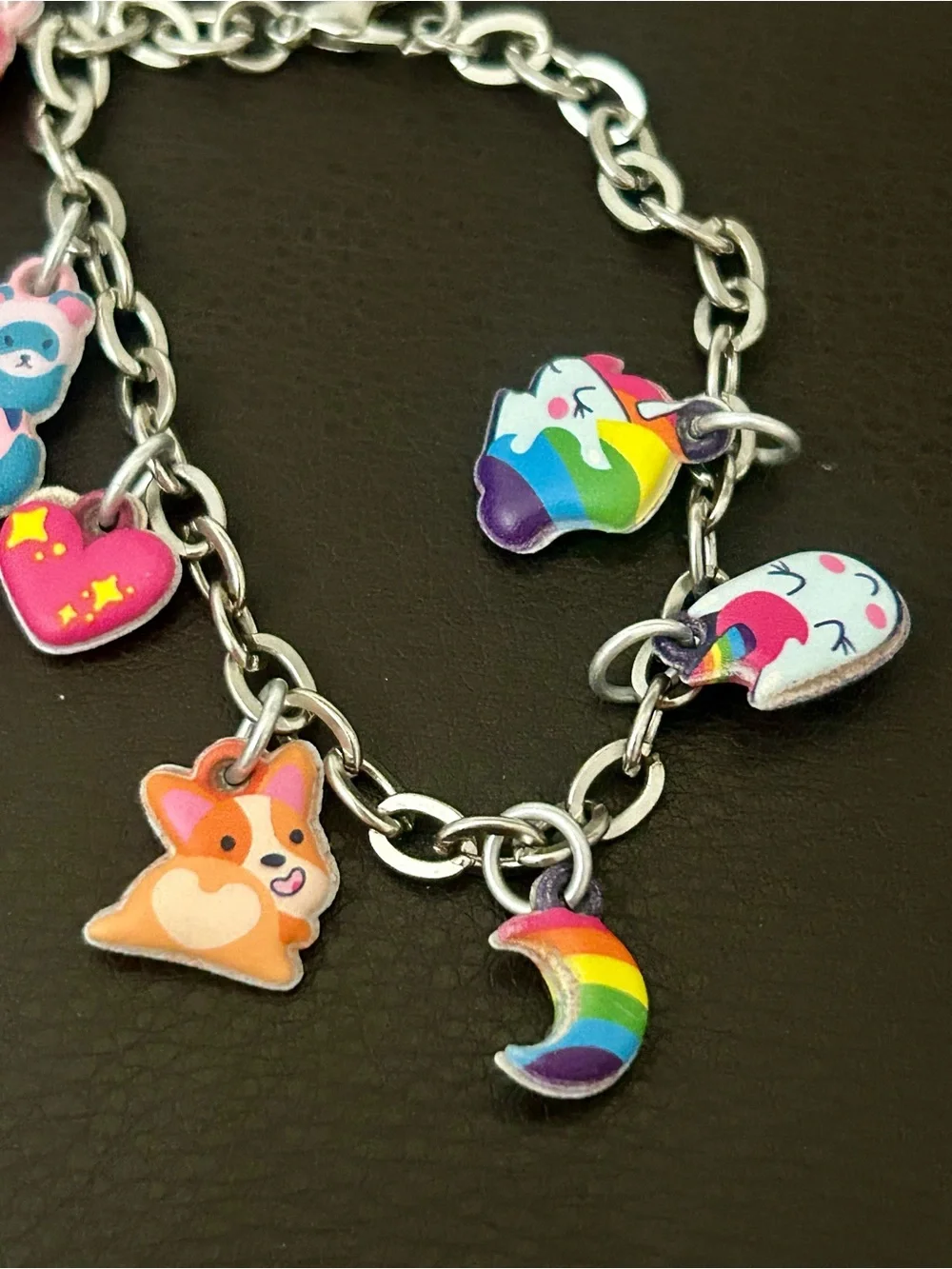 Icing Charm Necklace and Bracelet Set